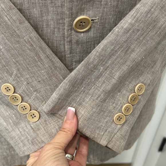 NWOT Levent Serez 💯% Linen Sports Coat / Blazer / Jacket | Size 48 - Picture 6 of 15
